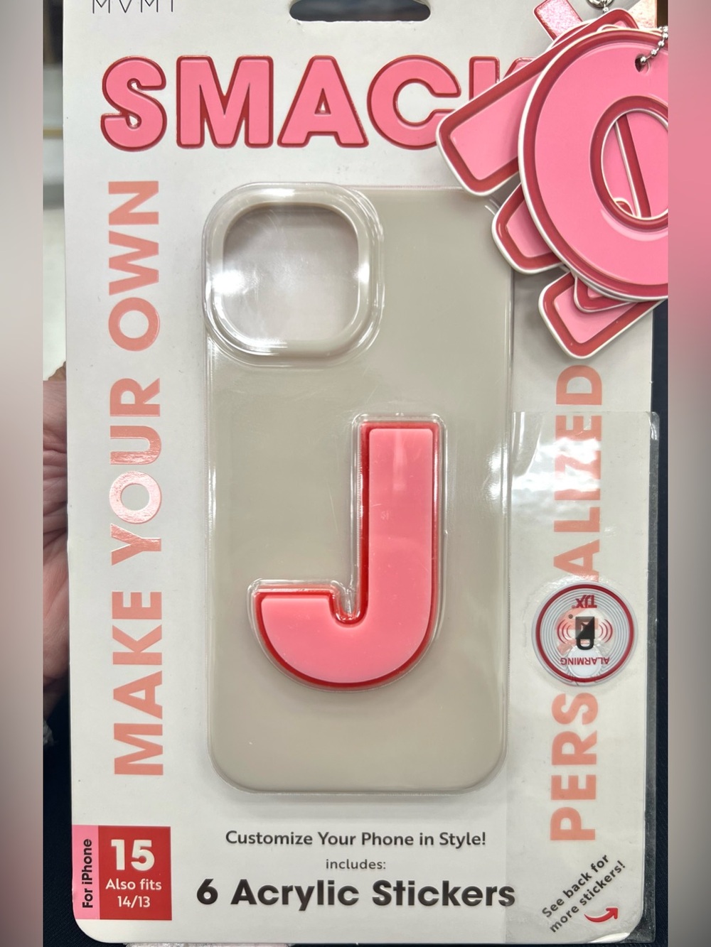 NEW MVMT Case for iPhone 13, 14, 15 limited edition.  6 DIY Acrylic Stickers.